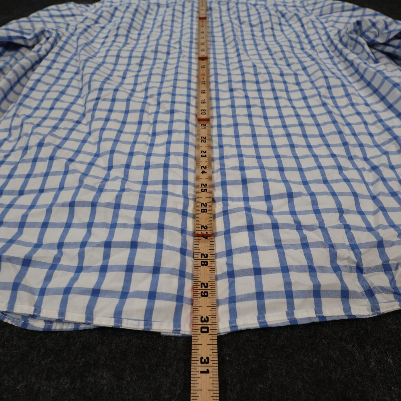 J.Crew Button Down Shirt Mens Large Blue Excellent Plaid Pattern - Thumbnail 5