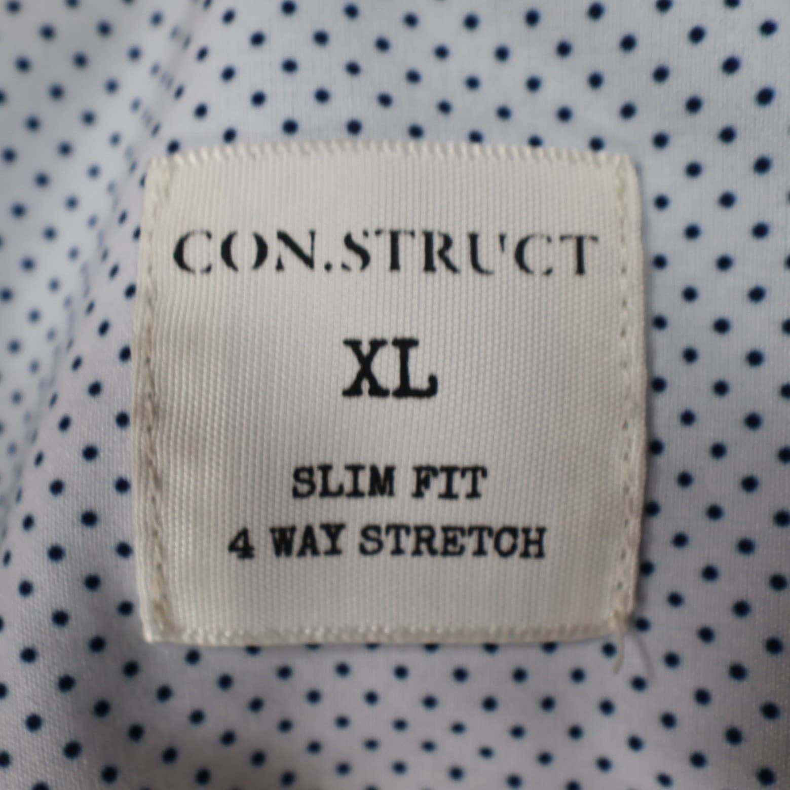 CON.STRUCT Button Down Mens XL White Excellent Performance Stretch - Thumbnail 7