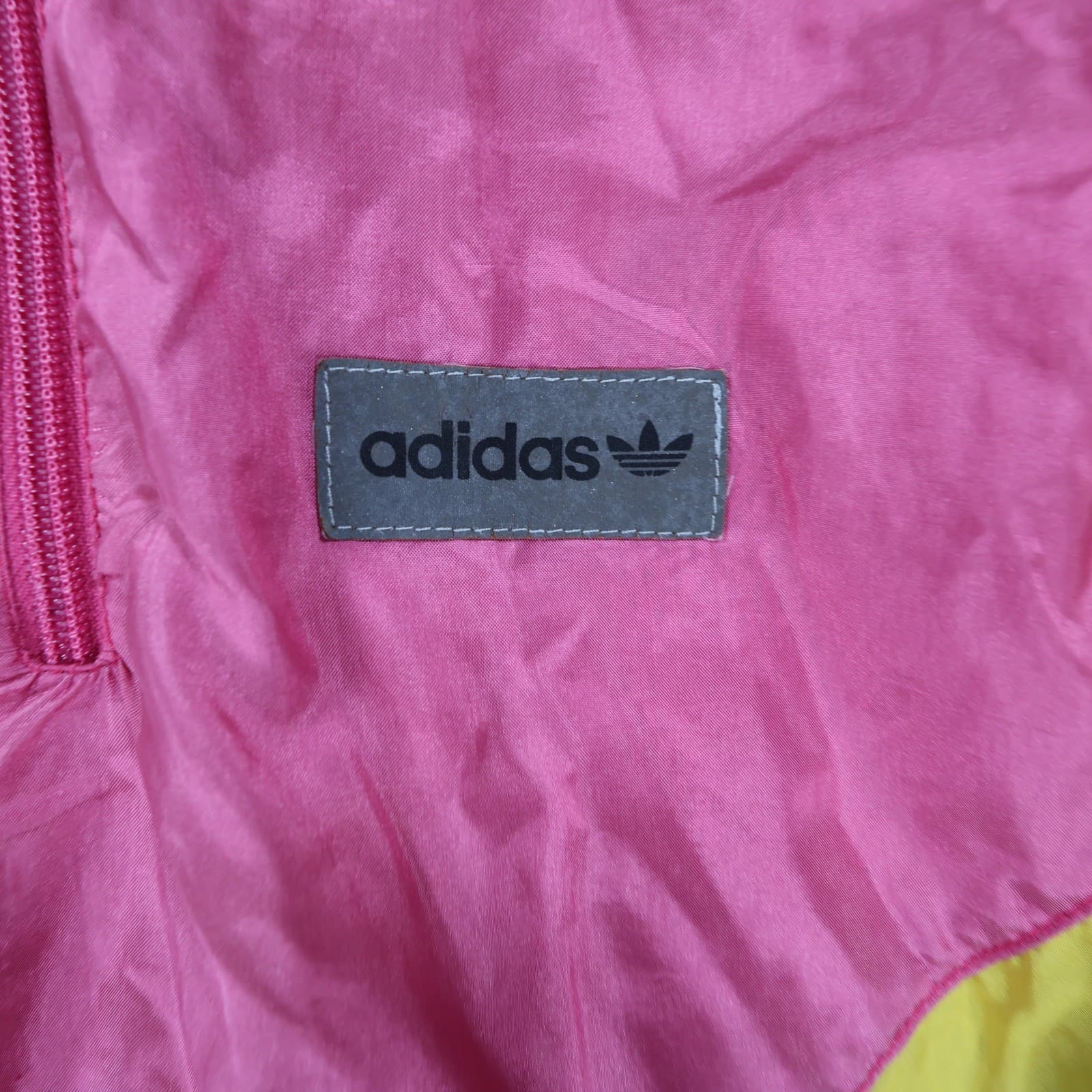 Adidas Windbreaker Womens Medium Colorblock Excellent Vintage 1/4 Zip Pullover - Thumbnail 9