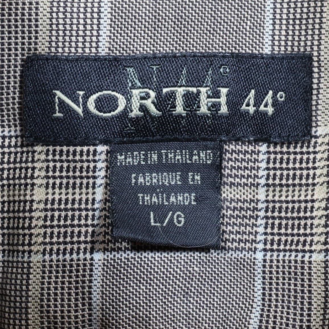 North 44 Button Up Mens L Brown Excellent Plaid Pattern - Thumbnail 7