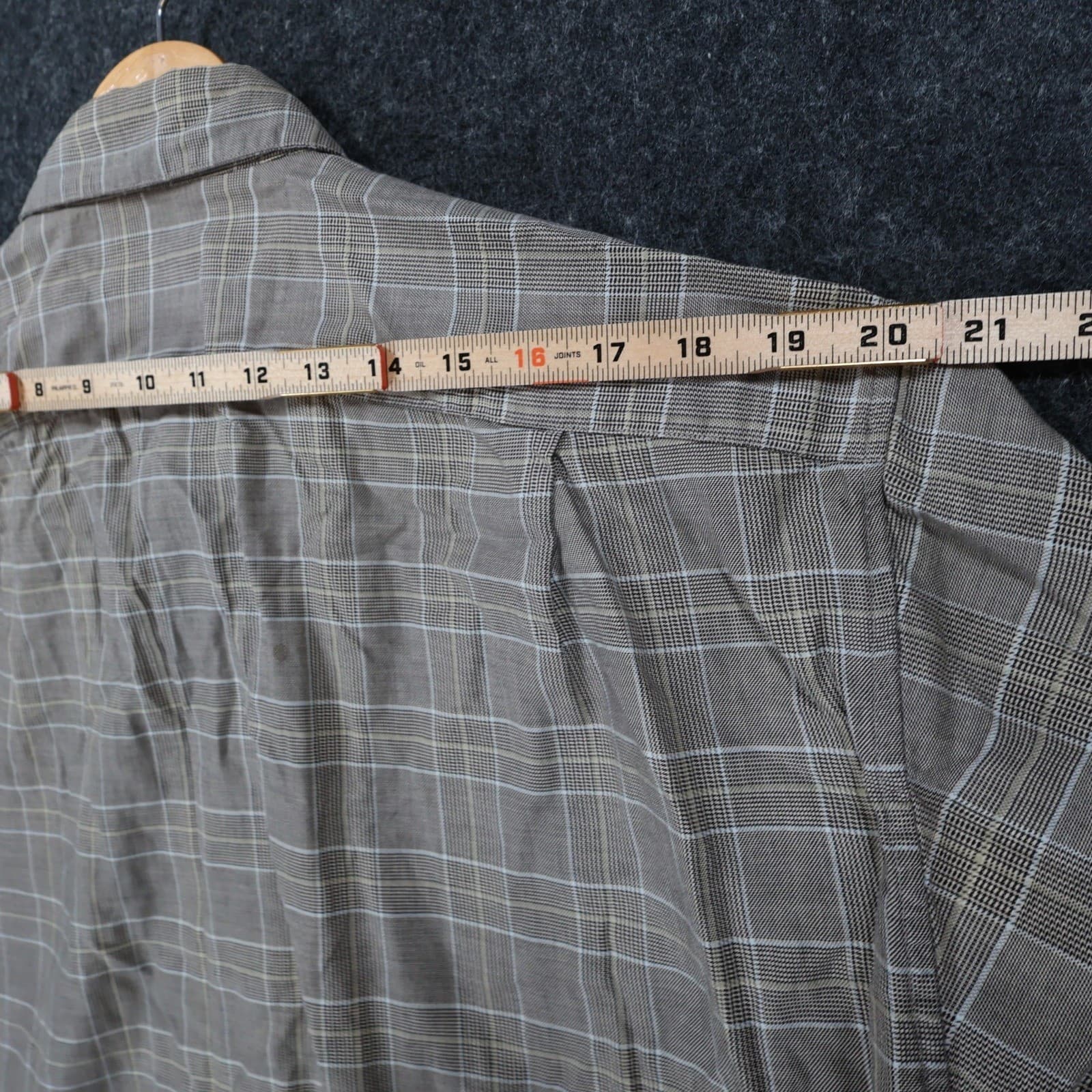 North 44 Button Up Mens L Brown Excellent Plaid Pattern - Thumbnail 6