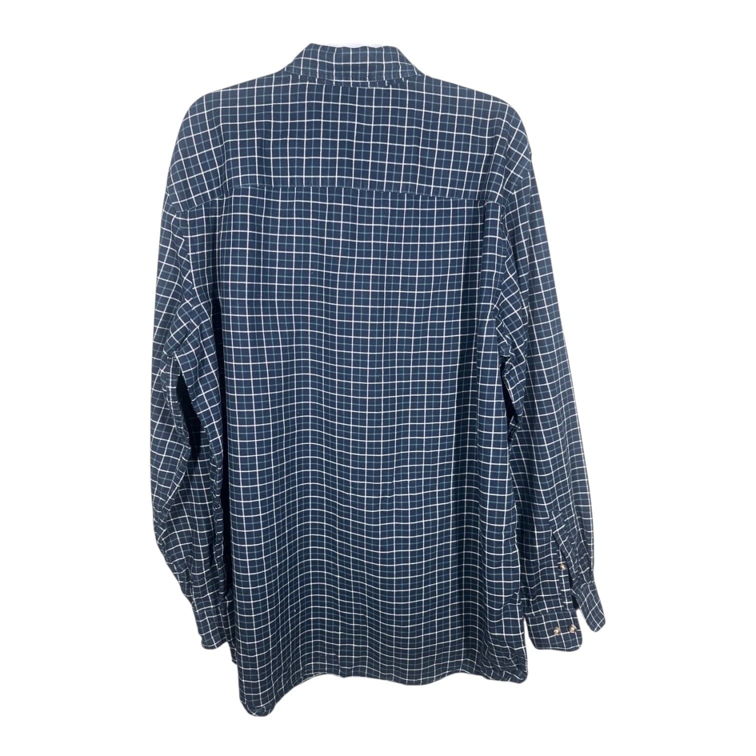 Foundry Supply Mens Blue Button Down Size XLT - Thumbnail 2