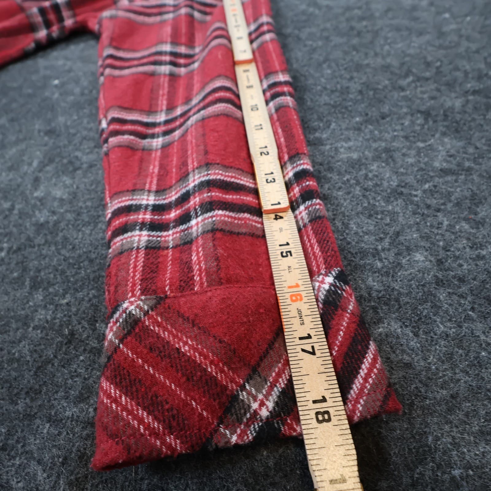 Ci Sono Flannel Button Up Womens Medium Red Excellent Plaid PTP74 - Thumbnail 4