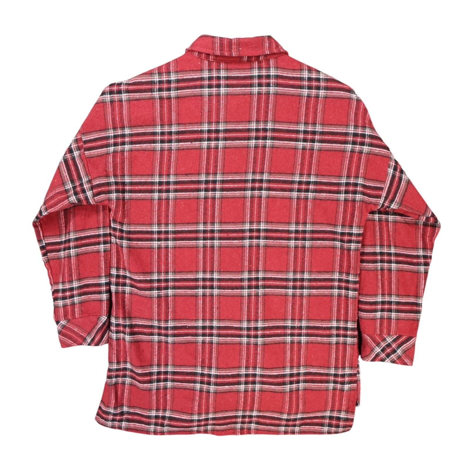 Ci Sono Flannel Button Up Womens Medium Red Excellent Plaid PTP74 - Thumbnail 2