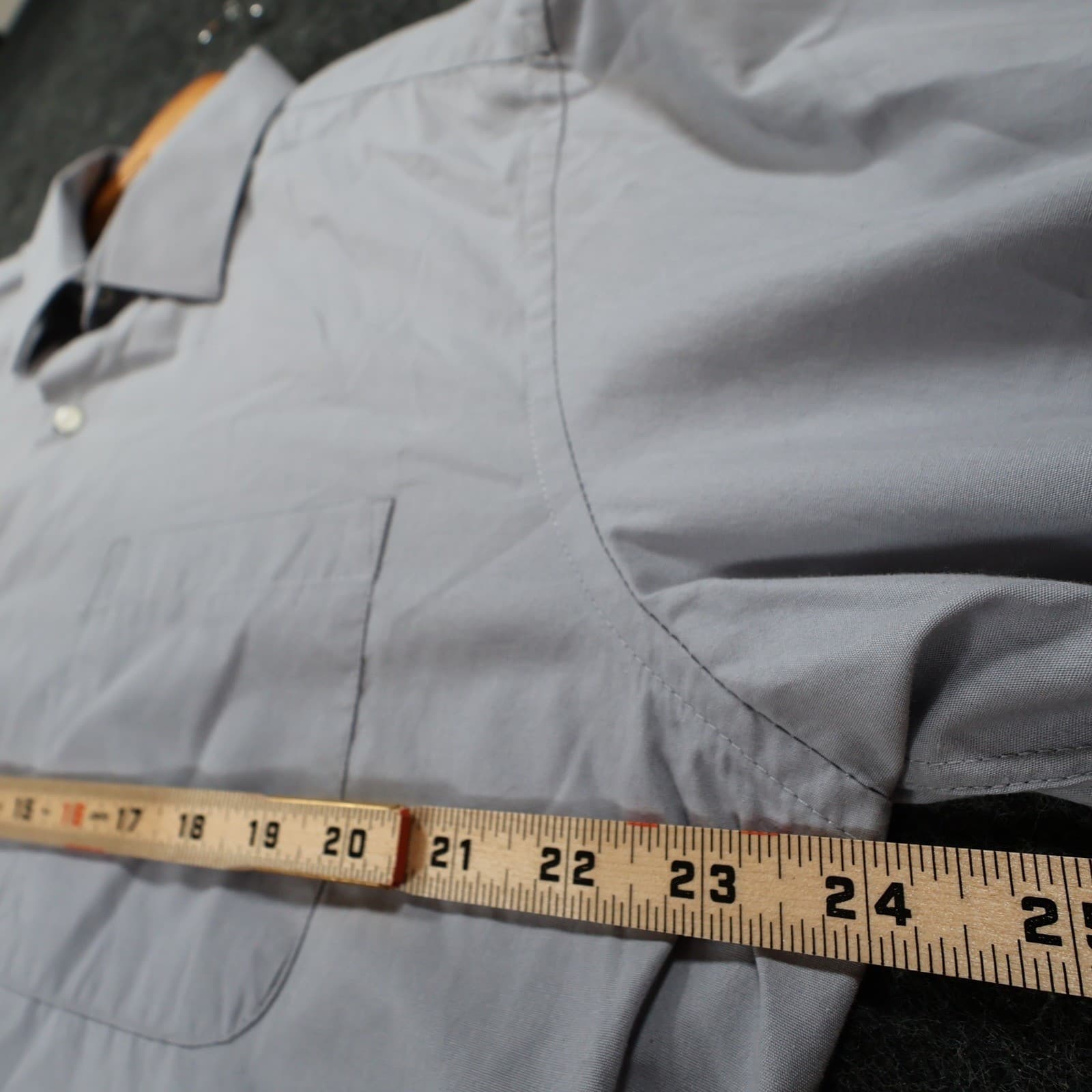 Thomas Stone Dress Shirt Mens L Grey Excellent Long Sleeve Button Up - Thumbnail 3