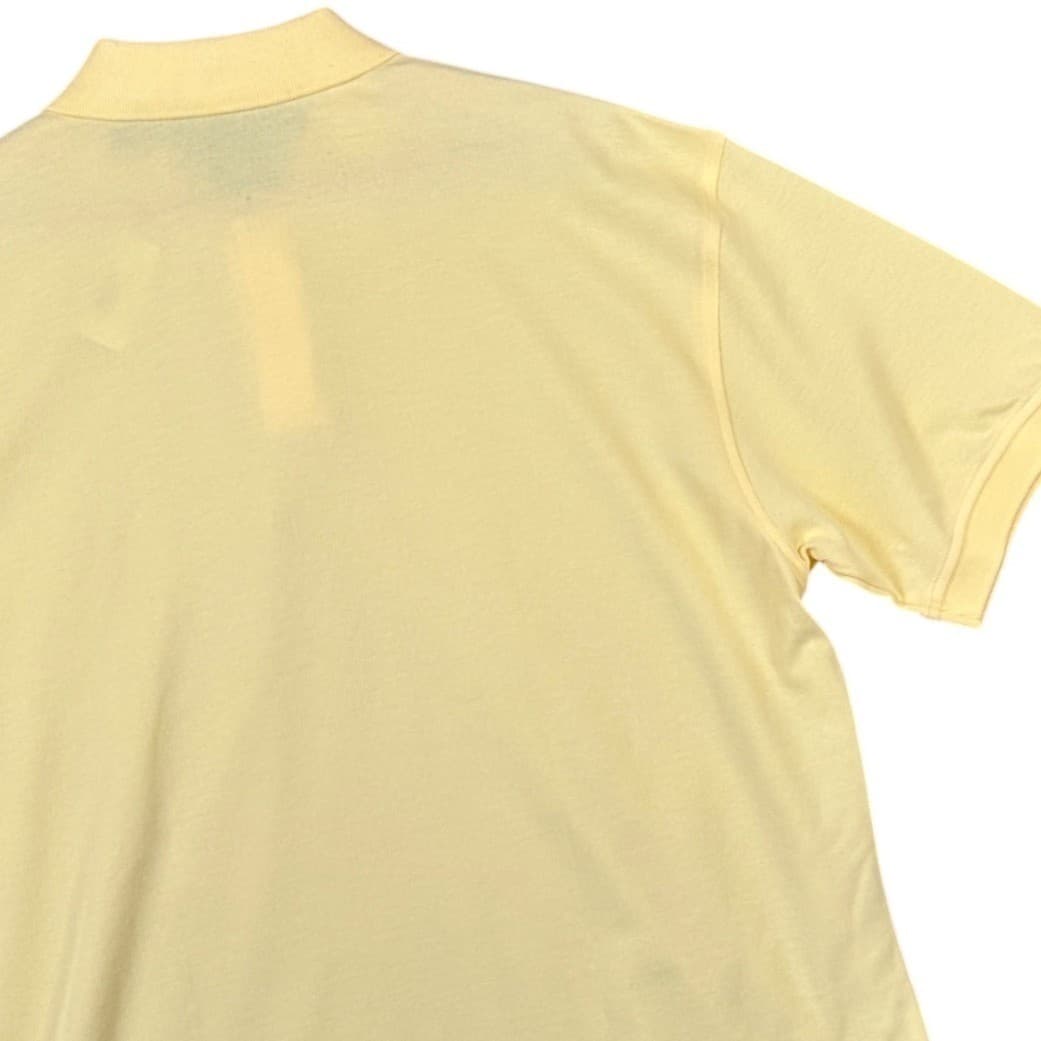 Roundtree & Yorke Mens Yellow Solid Short Sleeve Polo Shirt XL Cotton - Thumbnail 4
