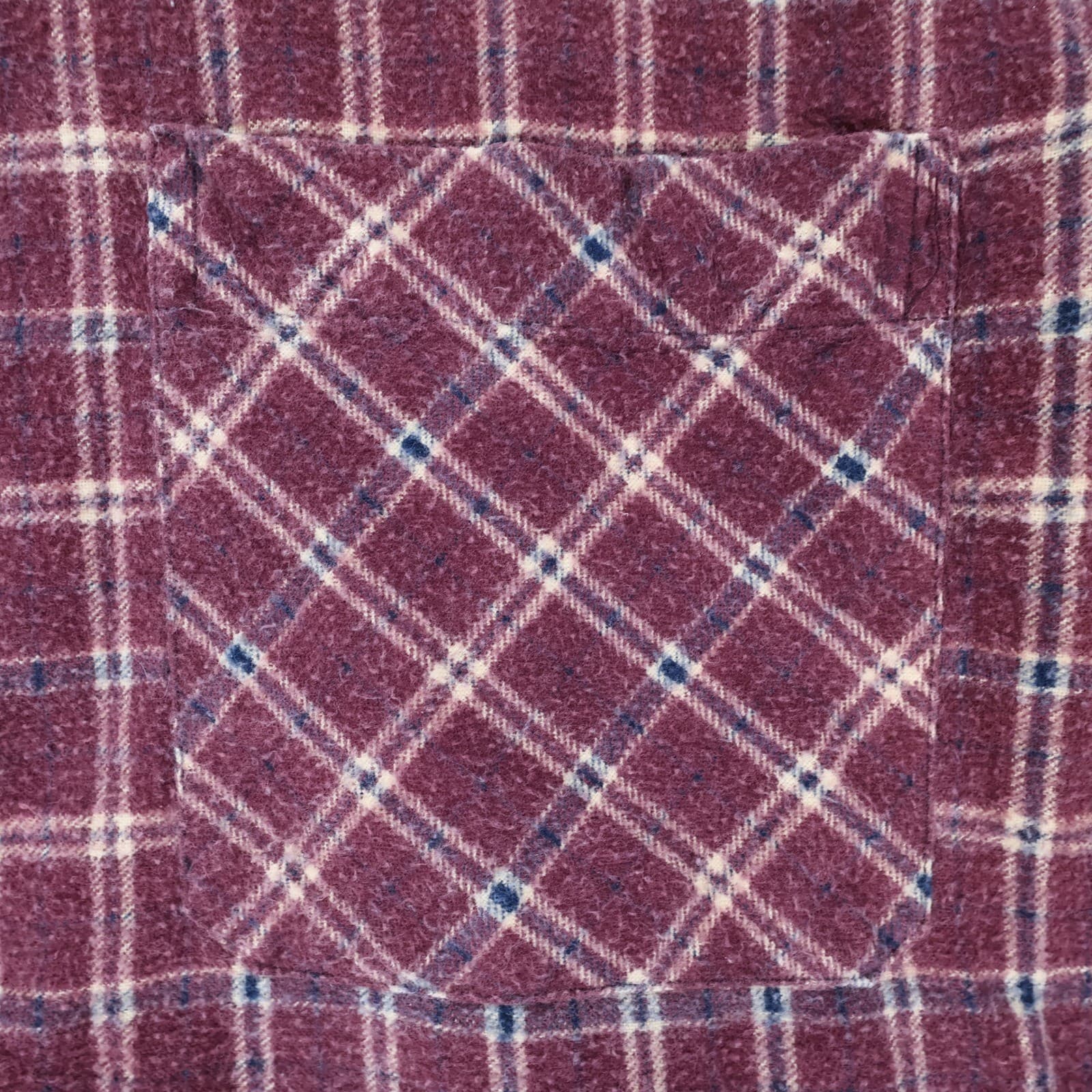 Claudio Nucci Button Up Mens L Burgundy Excellent Plaid Flannel - Thumbnail 11
