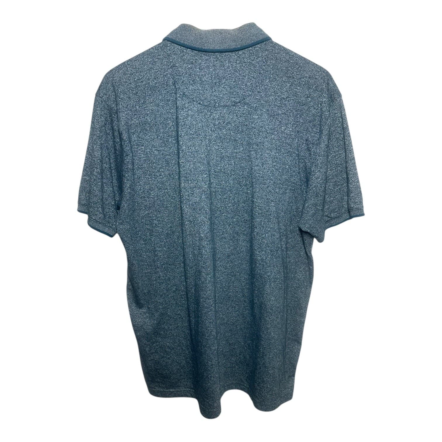 Southern Pines Men's Large Heather Blue Polo Shirt Collared Casual - Thumbnail 4