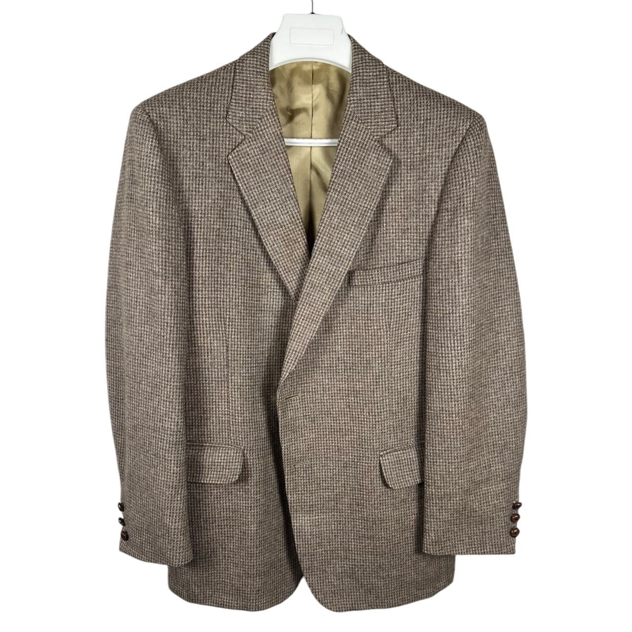 Rothschilds Blazer Mens 44R Brown Houndstooth Ridgewood Supreme Sportcoat - Thumbnail 5