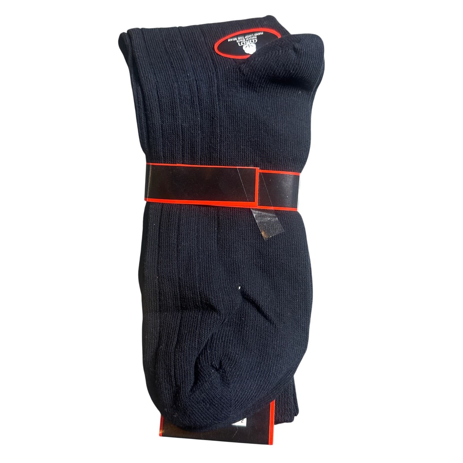 Stanley Blacker Dress Socks Mens 13-16 Navy Blue NEW Vintage 1992 Ribbed Cotton - Thumbnail 2