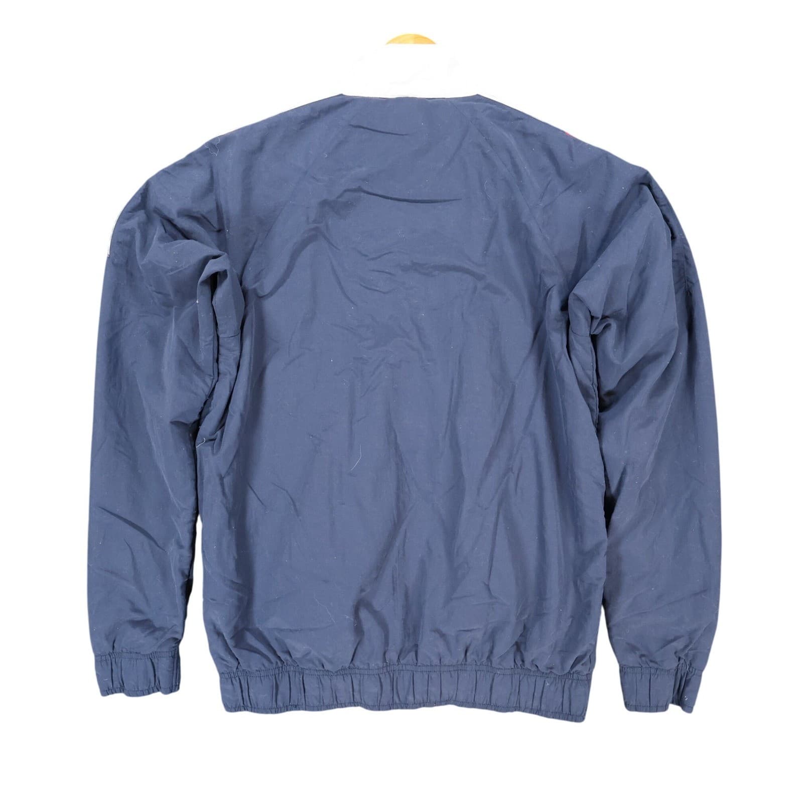Reebok Windbreaker Mens S Navy Excellent Colorblock Zip Up - Thumbnail 2