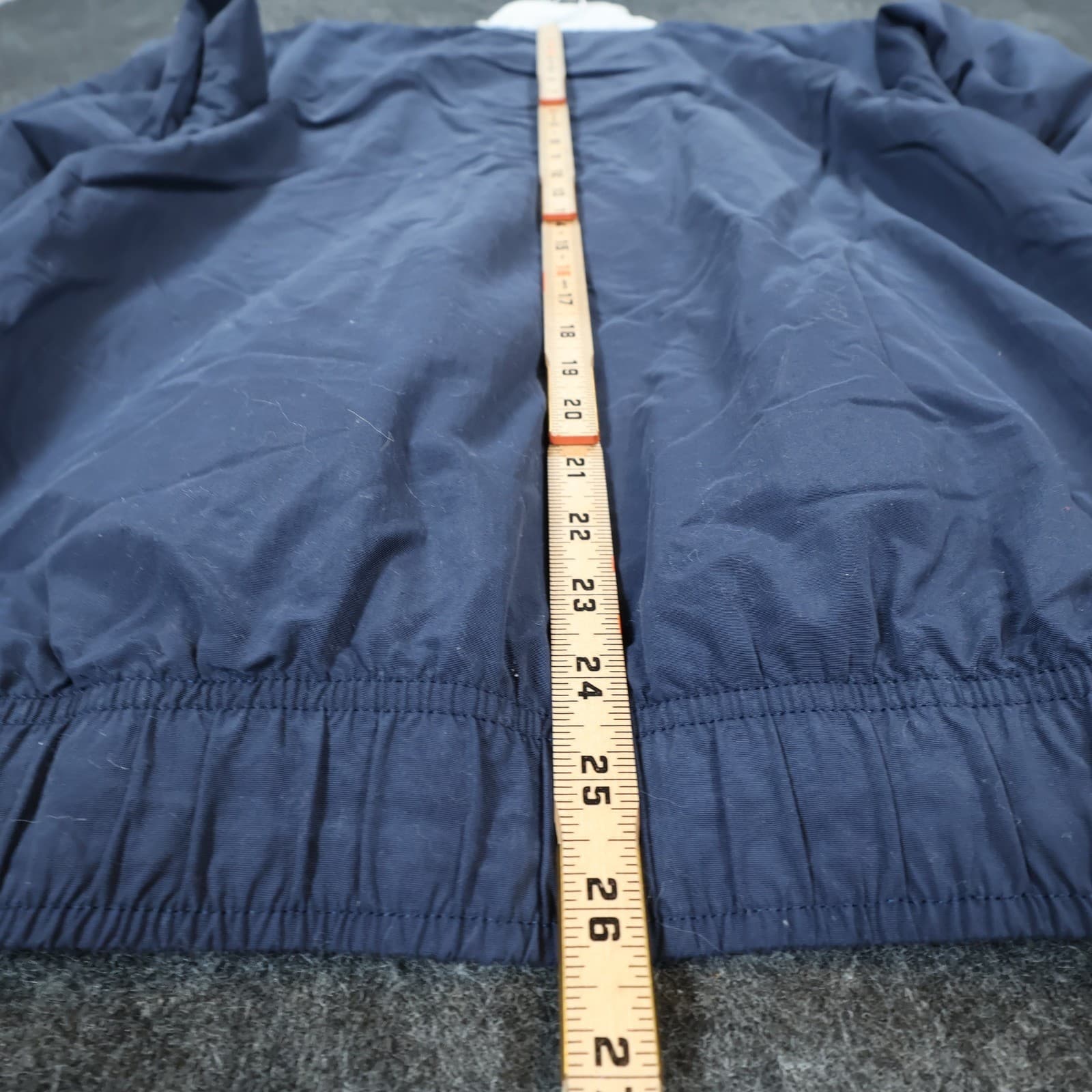 Reebok Windbreaker Mens S Navy Excellent Colorblock Zip Up - Thumbnail 5