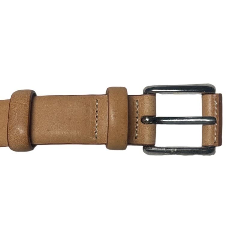 Orvis Genuine Leather Belt Made in Italy Silver Buckle Size 44 110 - Thumbnail 3