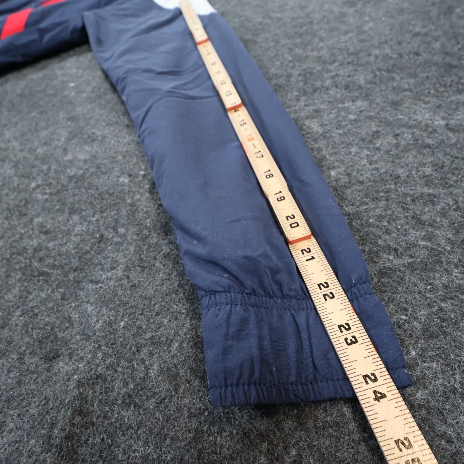 Reebok Windbreaker Mens S Navy Excellent Colorblock Zip Up - Thumbnail 4