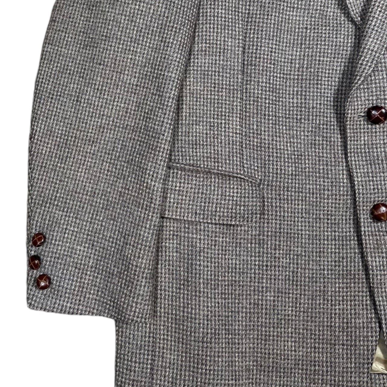 Rothschilds Blazer Mens 44R Brown Houndstooth Ridgewood Supreme Sportcoat - Thumbnail 4