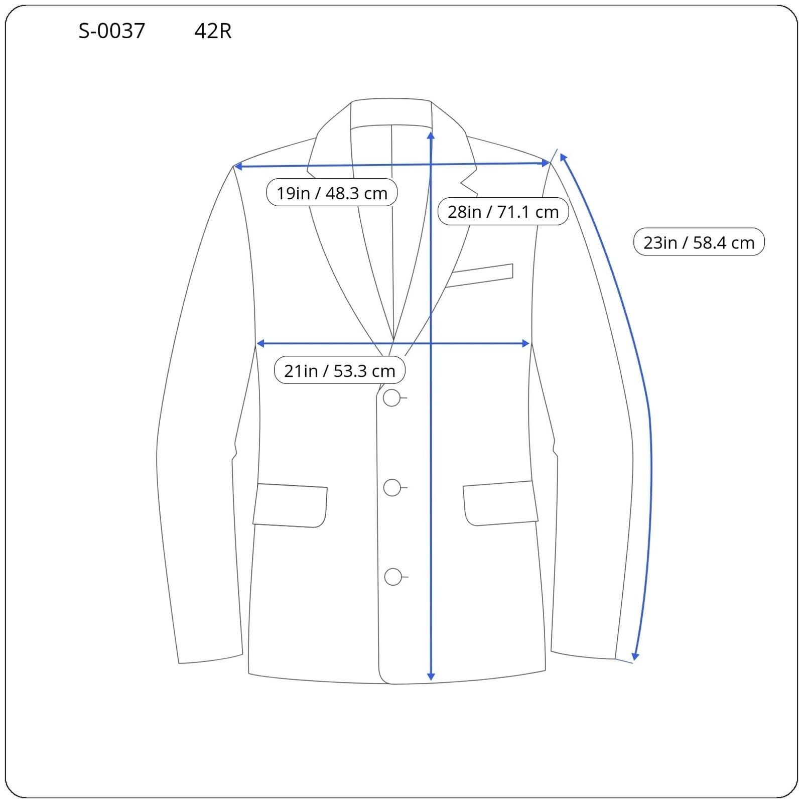 Oscar de la Renta Blazer Mens 42R Blue Glen Plaid Hand Tailored Jacket - Thumbnail 8
