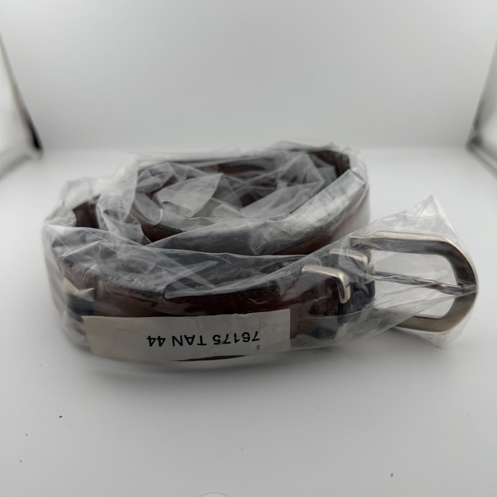 Paul Fredrick Leather Belt Mens 44 Tan Genuine Leather Handcrafted Argentina - Thumbnail 7