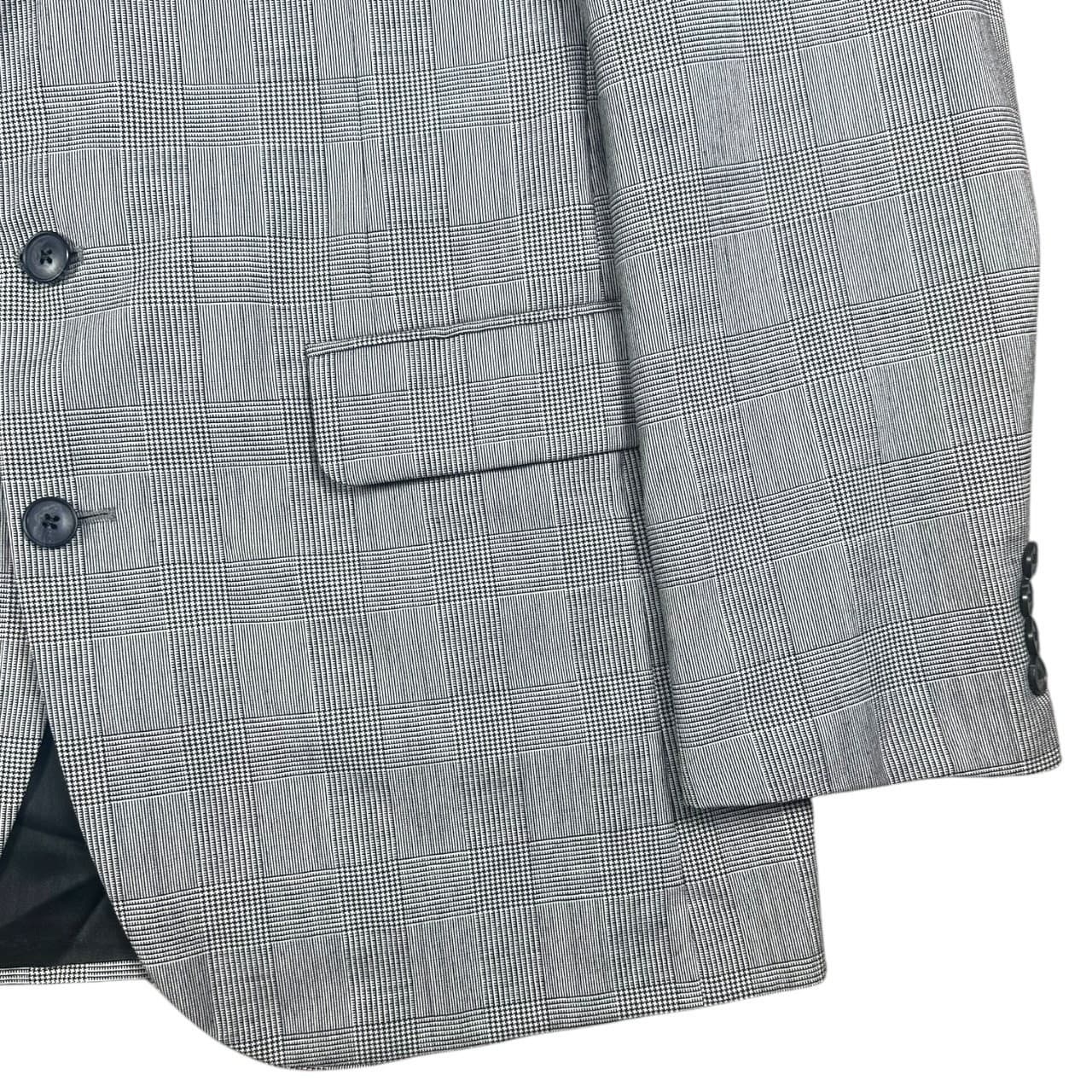 Corbin Ltd Bates Bros Mens Plaid Blazer Sport Coat 44R Gray Blue - Thumbnail 5