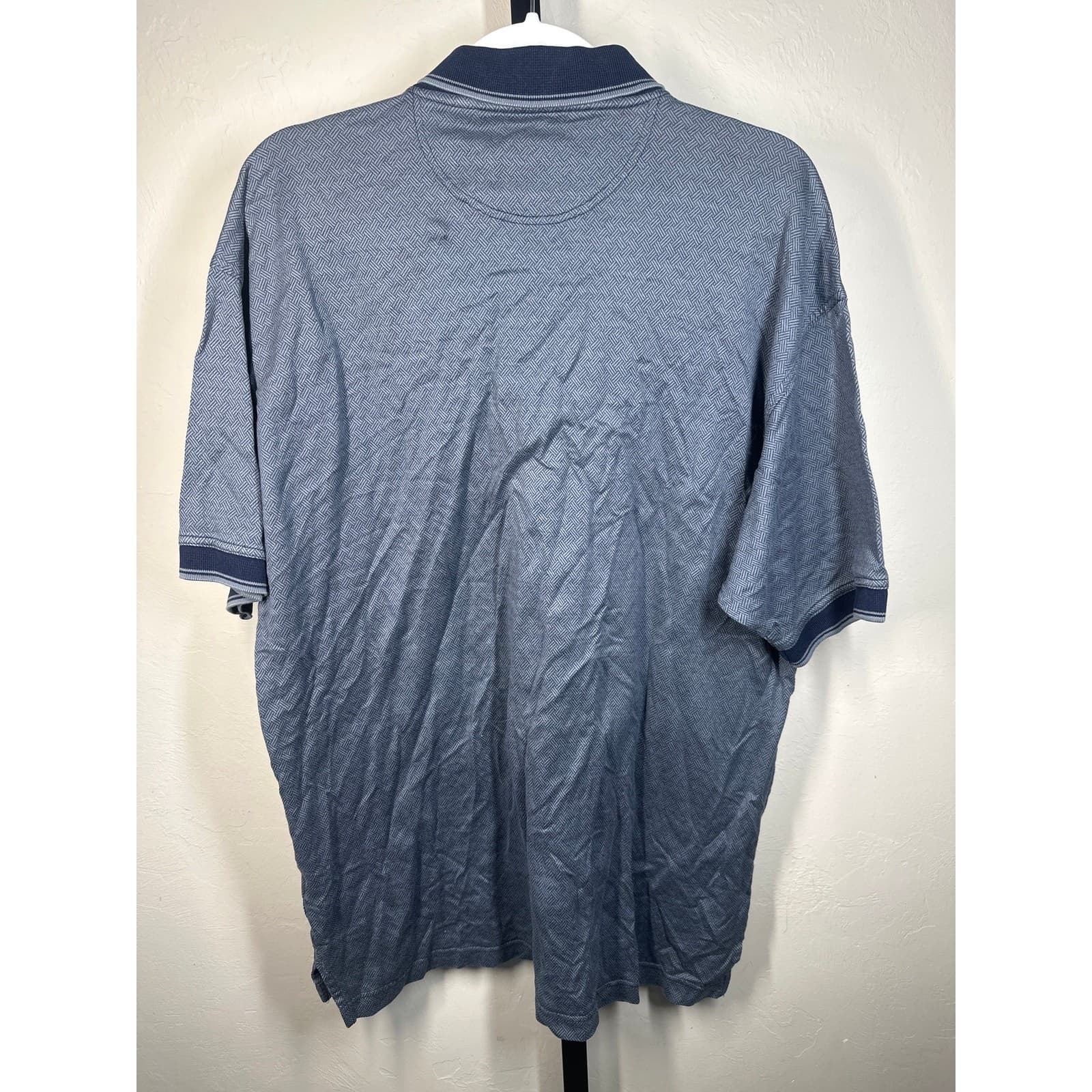 International Waters Mens XL Blue Polo Shirt Casual Classic - Thumbnail 2