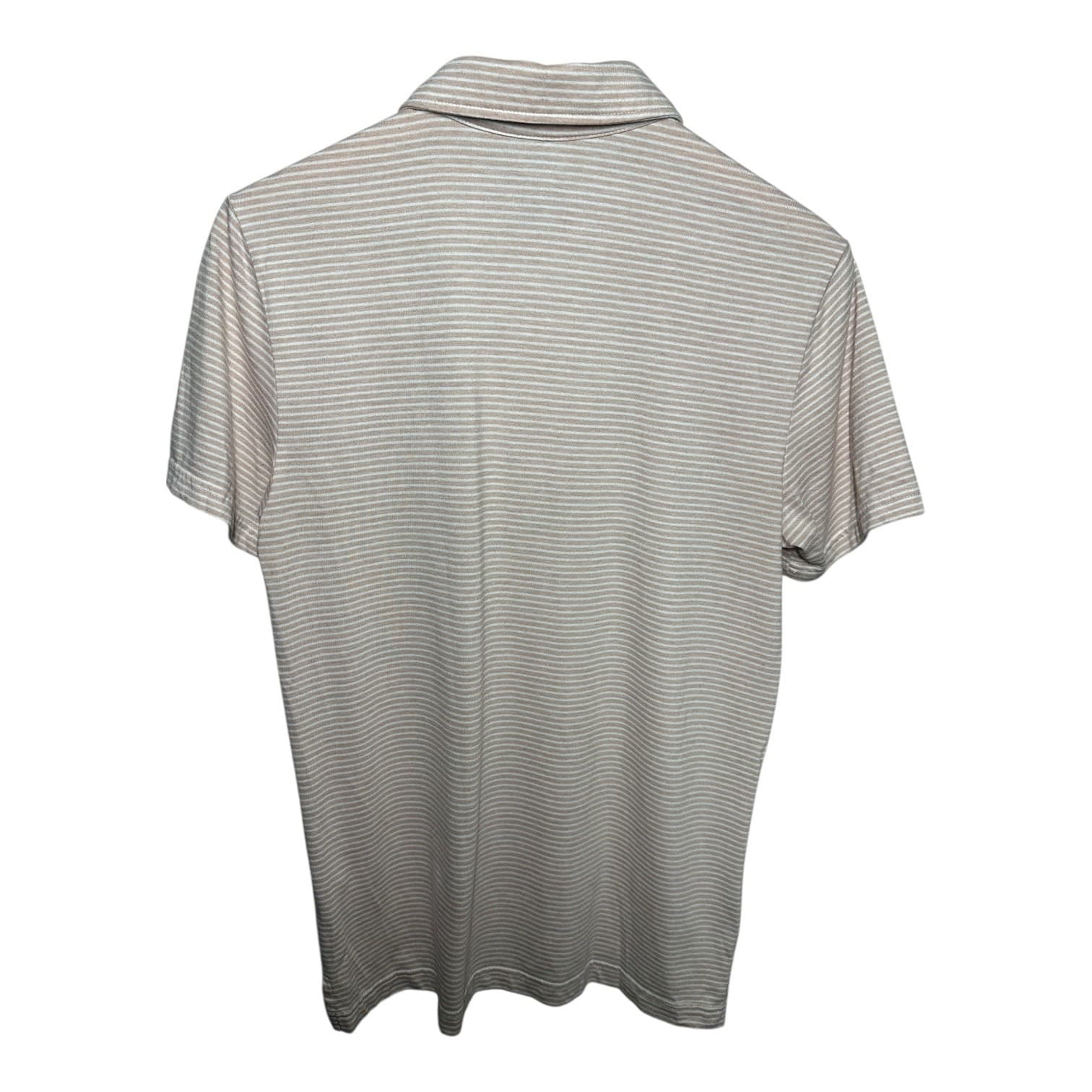 Sonoma Men's S Pink White Striped Short Sleeve Polo Casual Everyday - Thumbnail 3