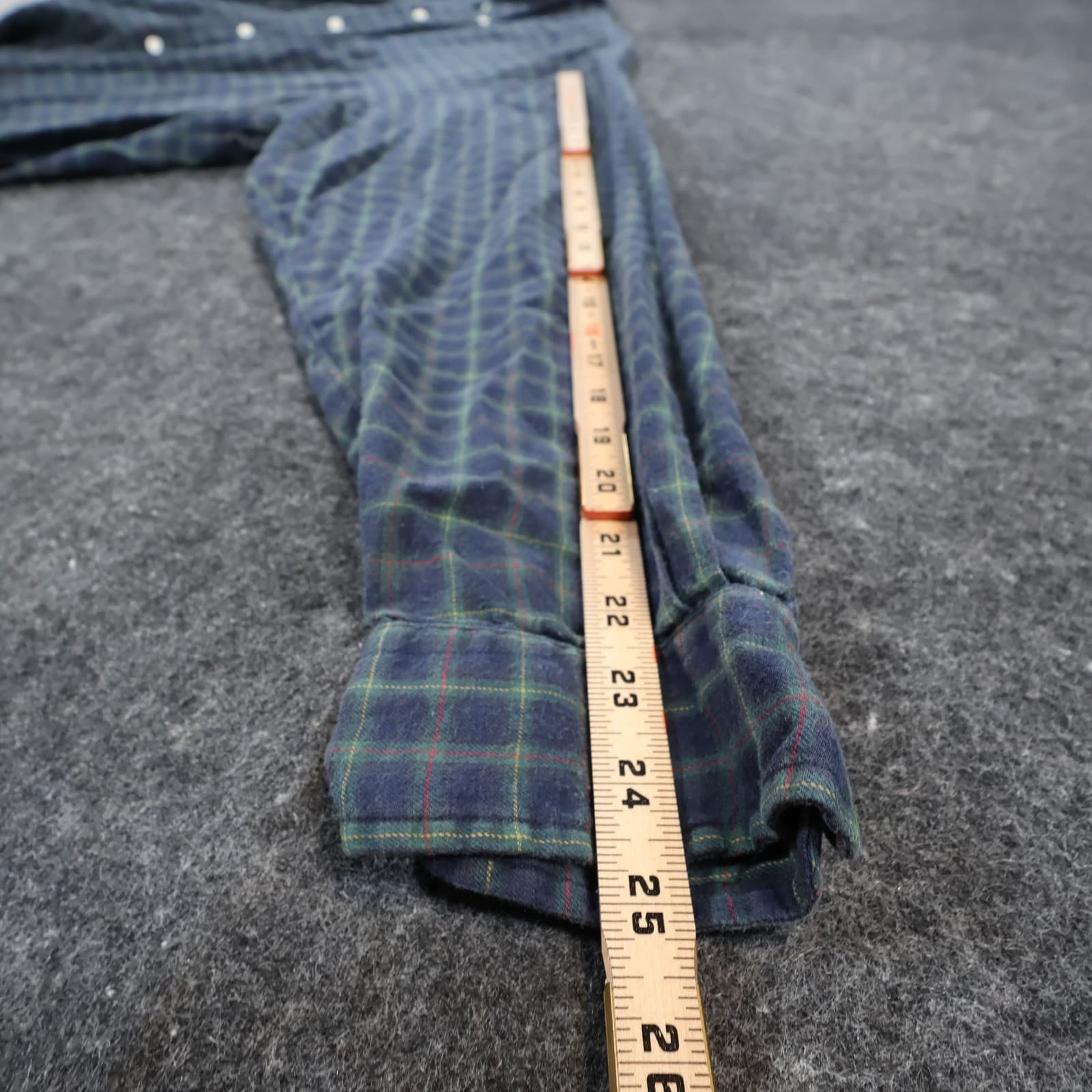 Ralph Lauren Button Up Mens XXL Blue Green Excellent Plaid Long Sleeve - Thumbnail 4