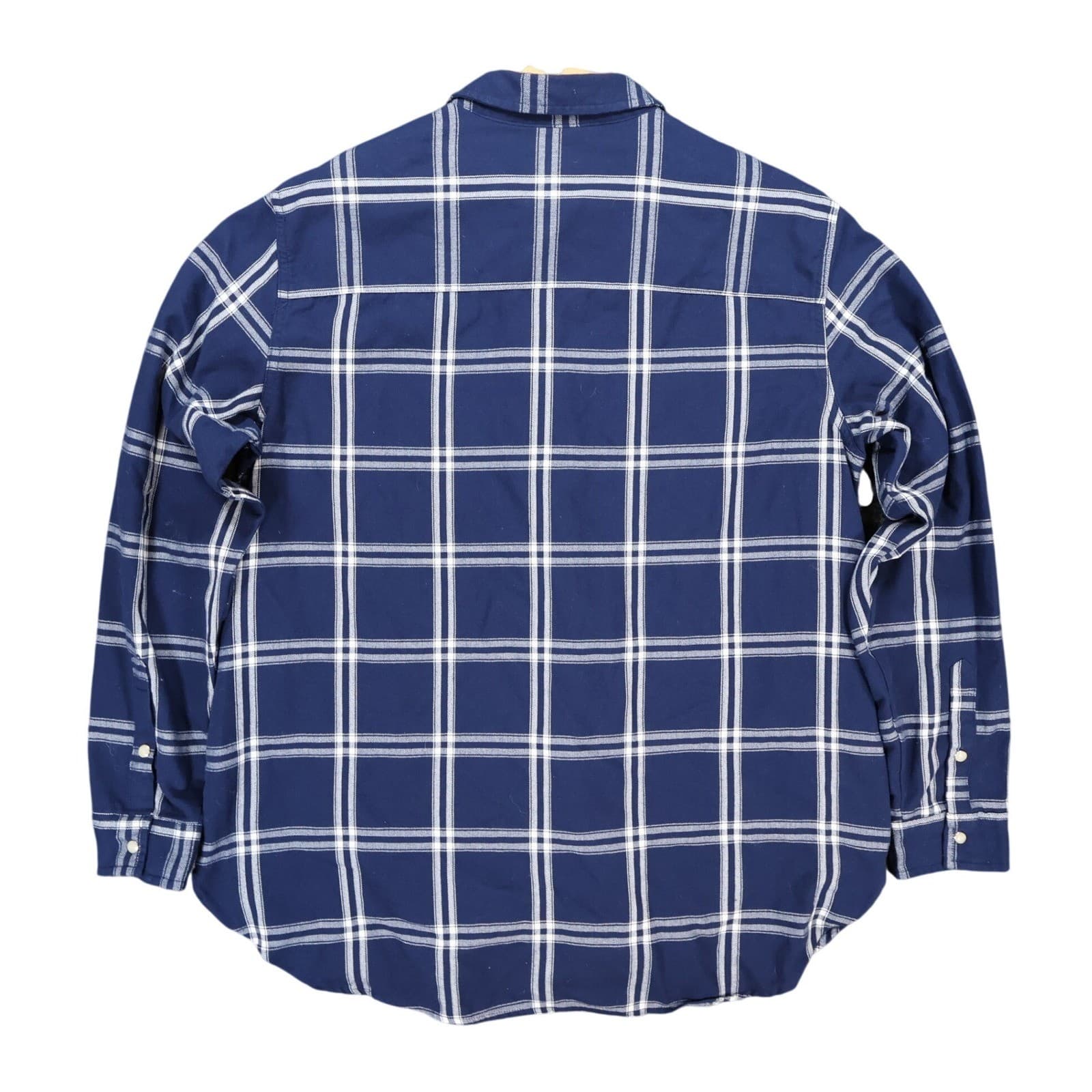 Jachs Girlfriend Button Up Womens XL Blue Excellent Plaid Pattern - Thumbnail 2