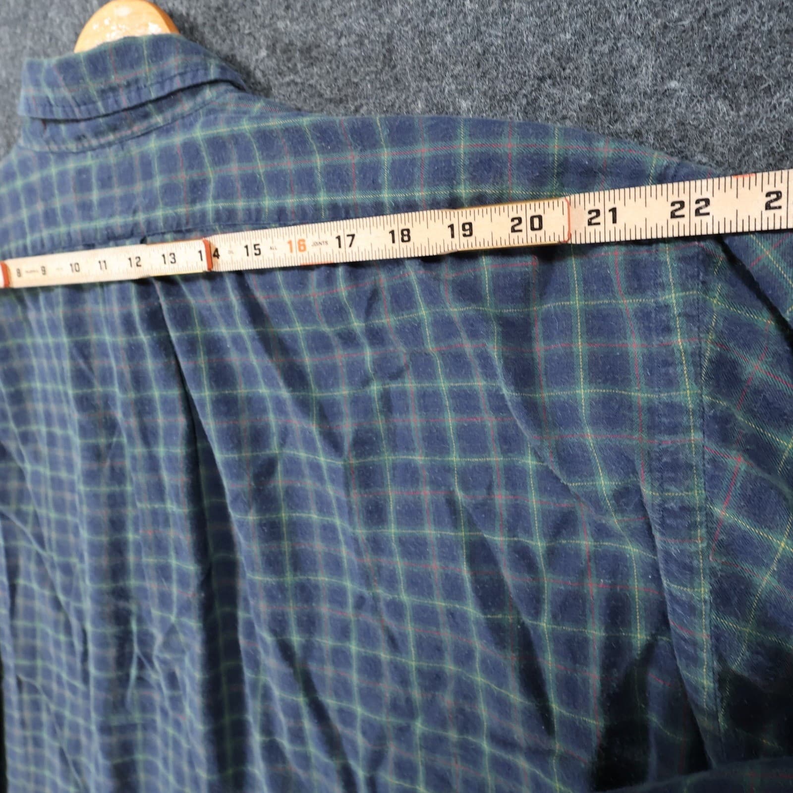 Ralph Lauren Button Up Mens XXL Blue Green Excellent Plaid Long Sleeve - Thumbnail 6