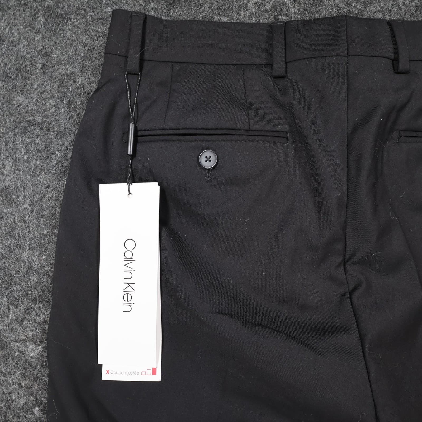 Calvin Klein Dress Pants Mens 30W x 32L Black New Slim Fit - Thumbnail 10