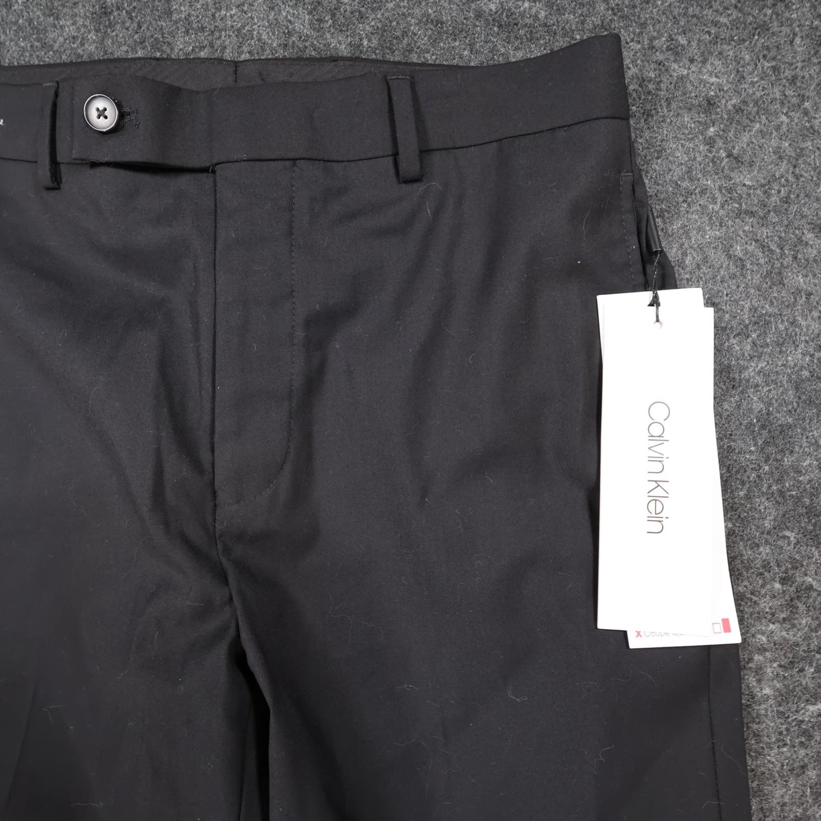 Calvin Klein Dress Pants Mens 30W x 32L Black New Slim Fit - Thumbnail 9