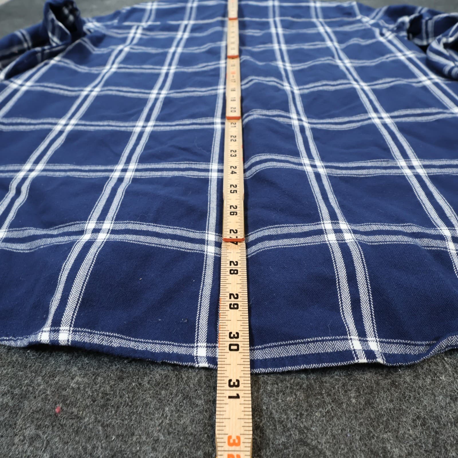 Jachs Girlfriend Button Up Womens XL Blue Excellent Plaid Pattern - Thumbnail 5