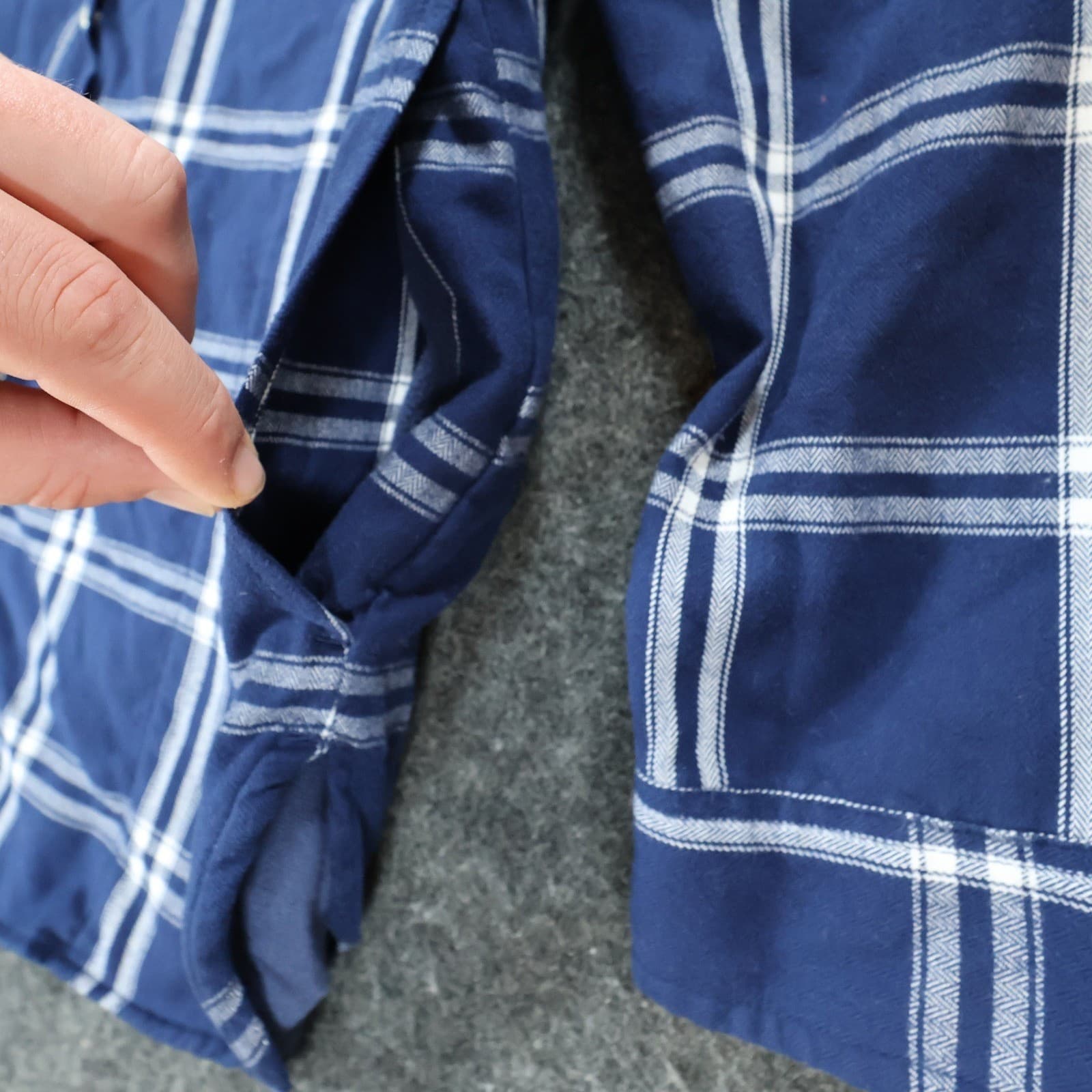 Jachs Girlfriend Button Up Womens XL Blue Excellent Plaid Pattern - Thumbnail 11