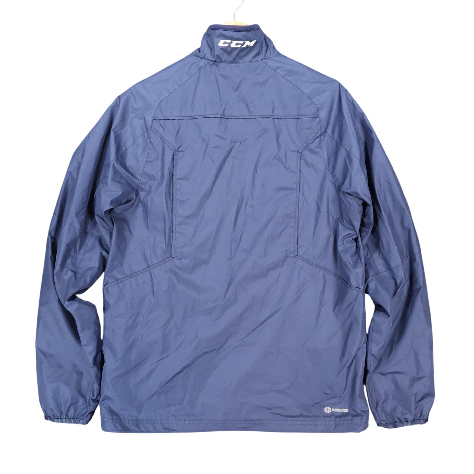 CCM USA Hockey Jacket Mens S Navy Blue Excellent Lightweight Windbreaker - Thumbnail 2