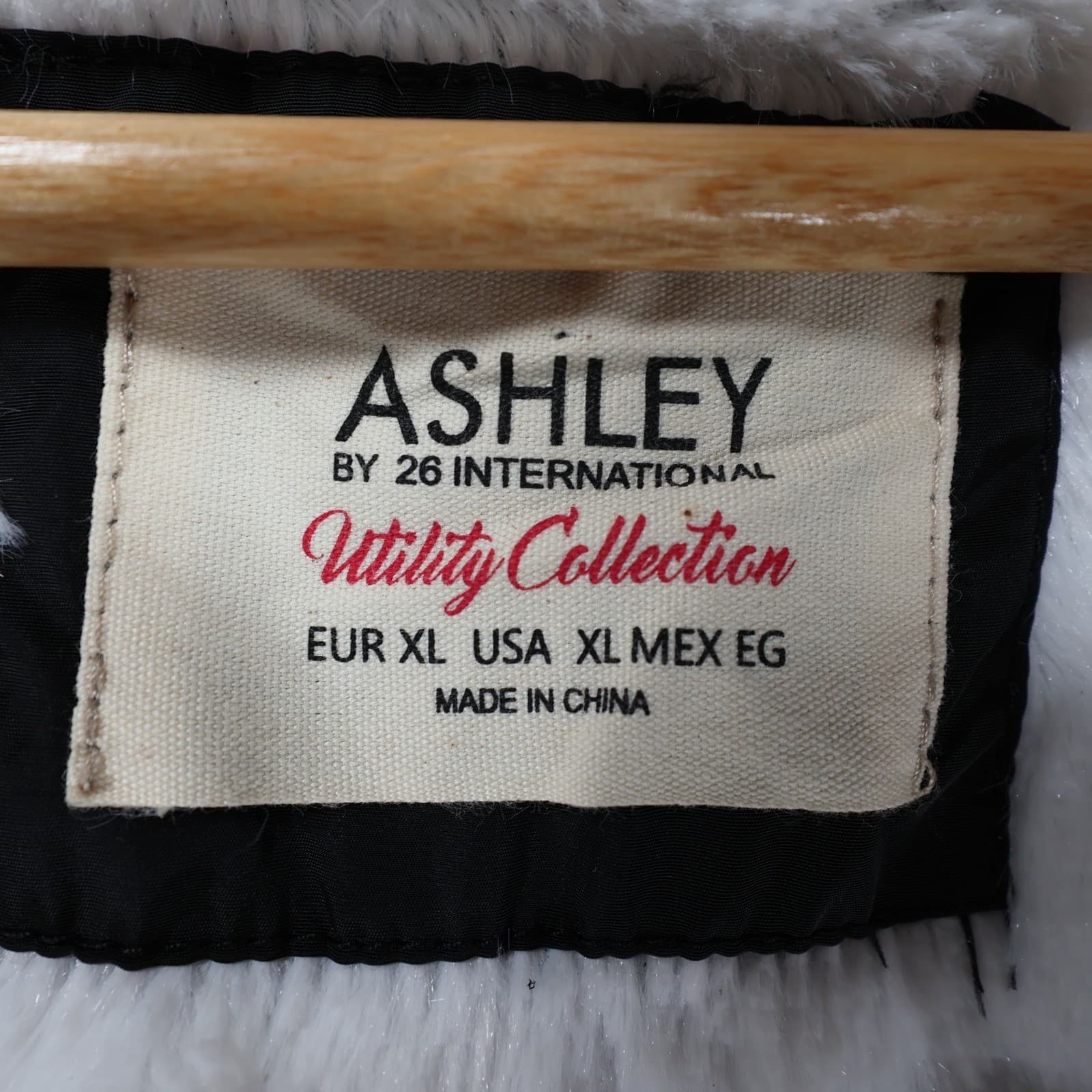 Ashley by 26 International Windbreaker Womens XL Gray Black Excellent Sherpa - Thumbnail 7