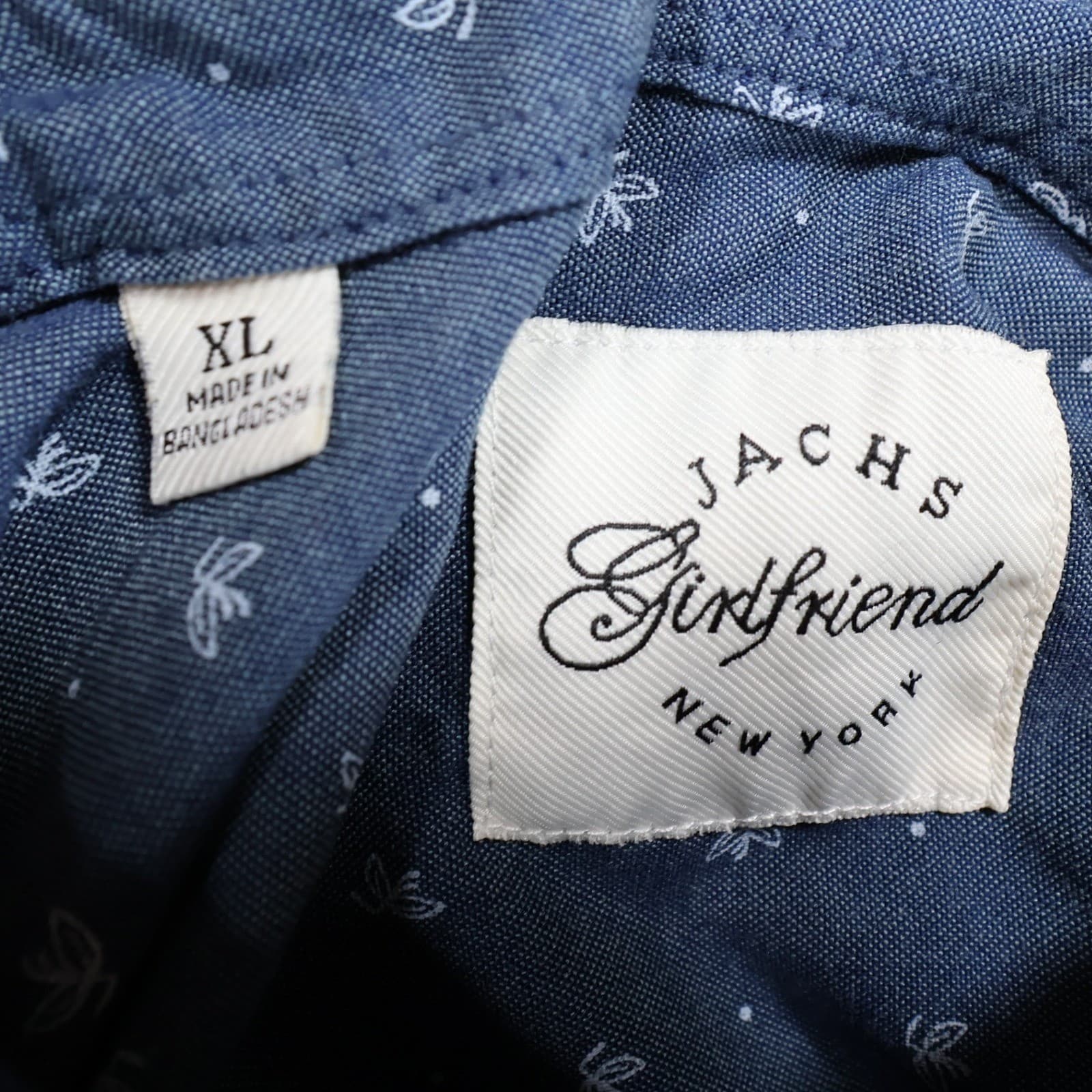 Jachs Girlfriend Button Up Womens XL Blue Excellent Plaid Pattern - Thumbnail 7