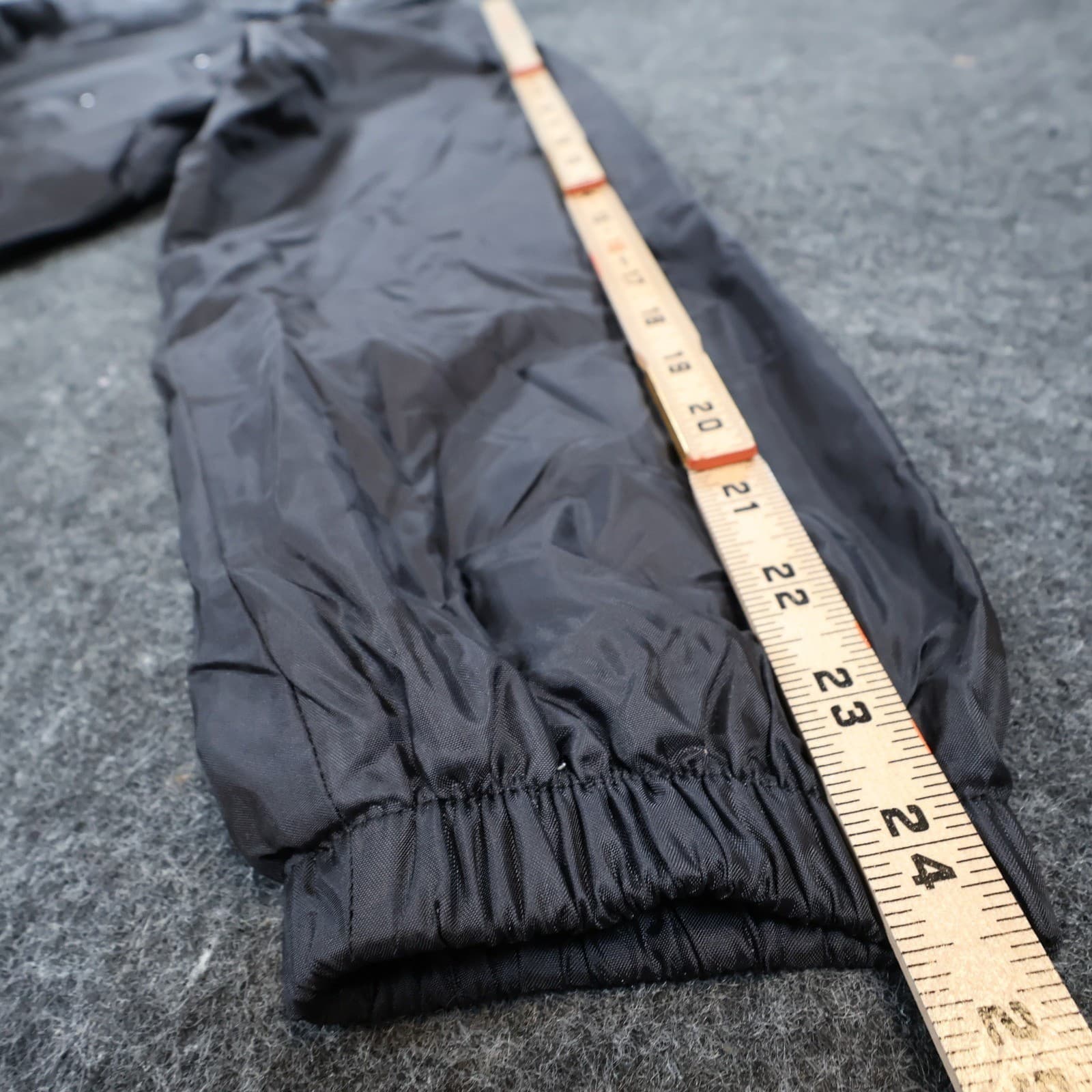 Cardinal Coach Jacket Mens Medium Black Excellent Windbreaker Snap Front - Thumbnail 4