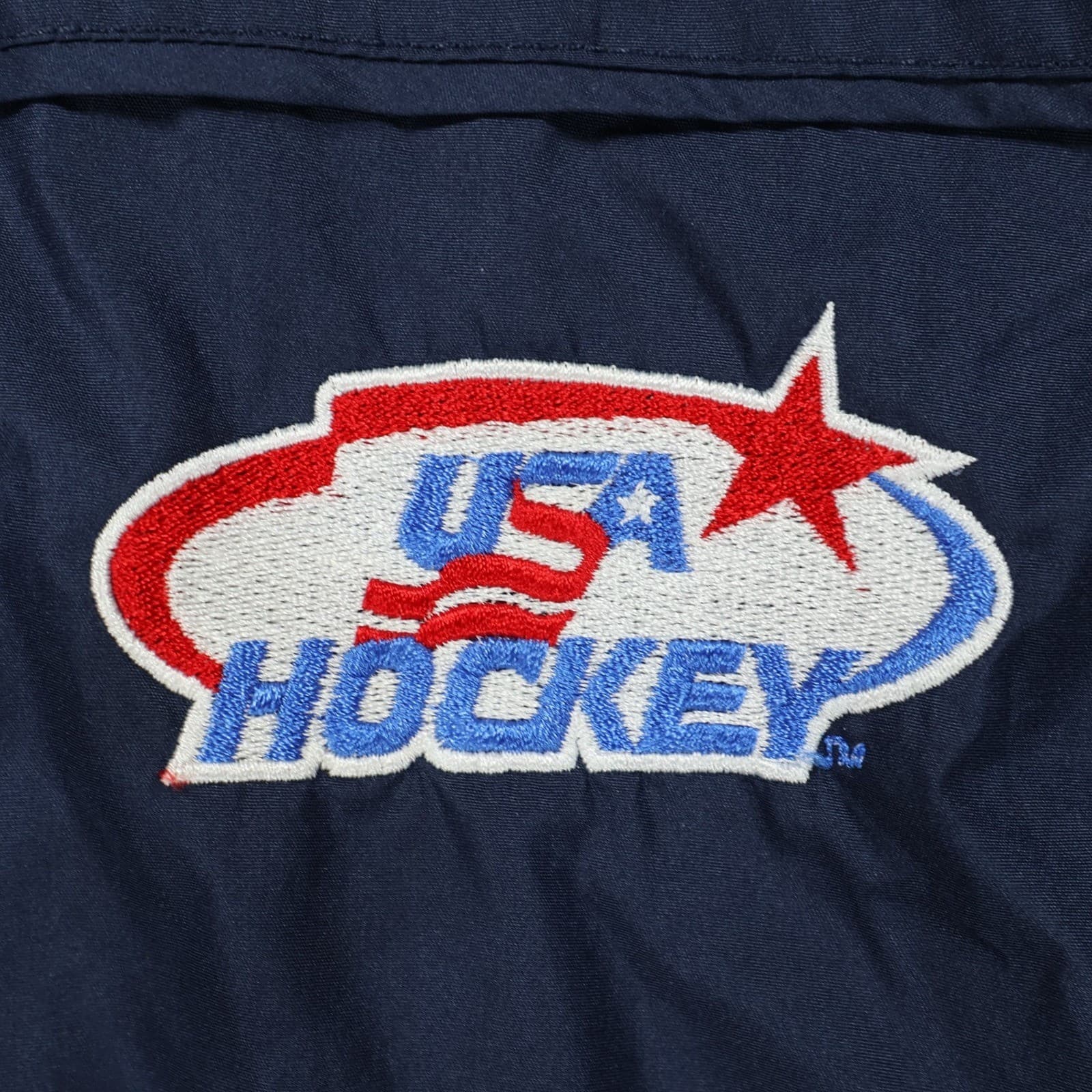 CCM USA Hockey Jacket Mens S Navy Blue Excellent Lightweight Windbreaker - Thumbnail 12