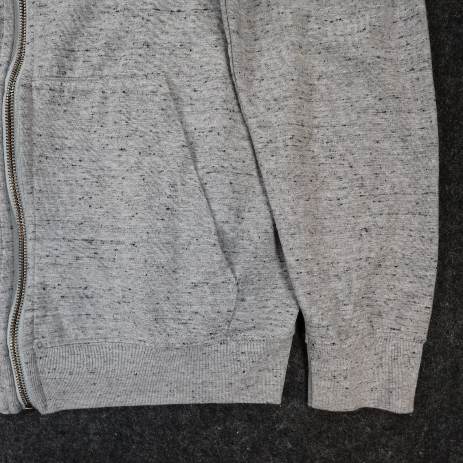 Nike Full Zip Hoodie Mens Large Gray Excellent Speckled Gym Sportswear - Thumbnail 11
