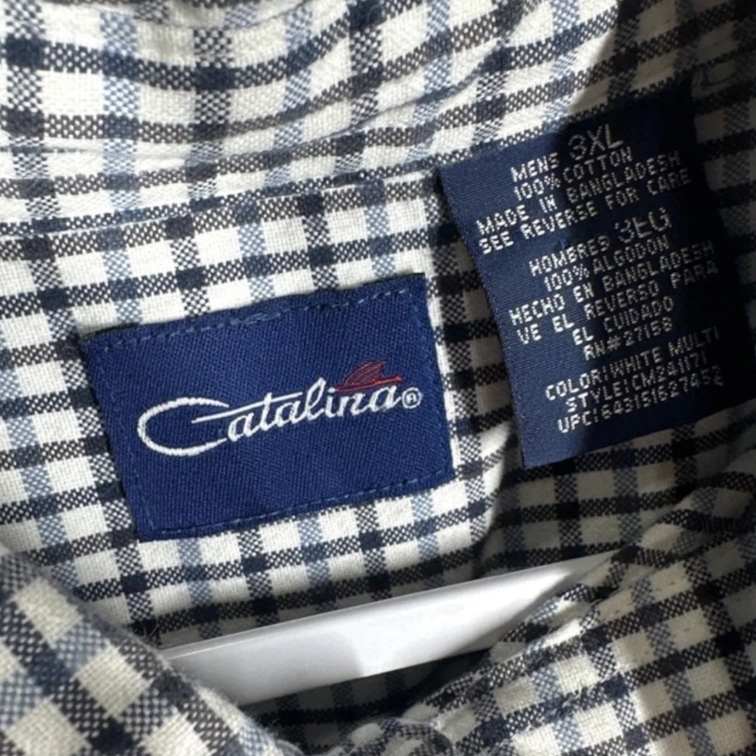 Catalina Mens Long Sleeve Button Down Size 3XL - Thumbnail 3