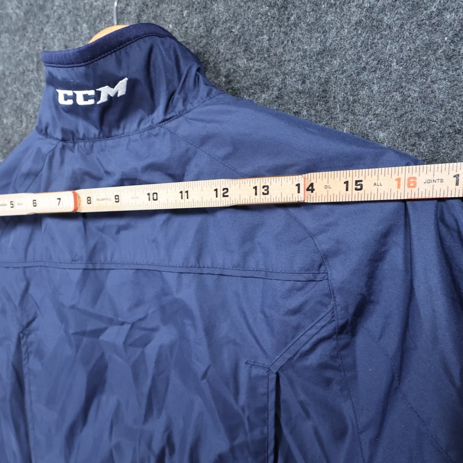 CCM USA Hockey Jacket Mens S Navy Blue Excellent Lightweight Windbreaker - Thumbnail 6