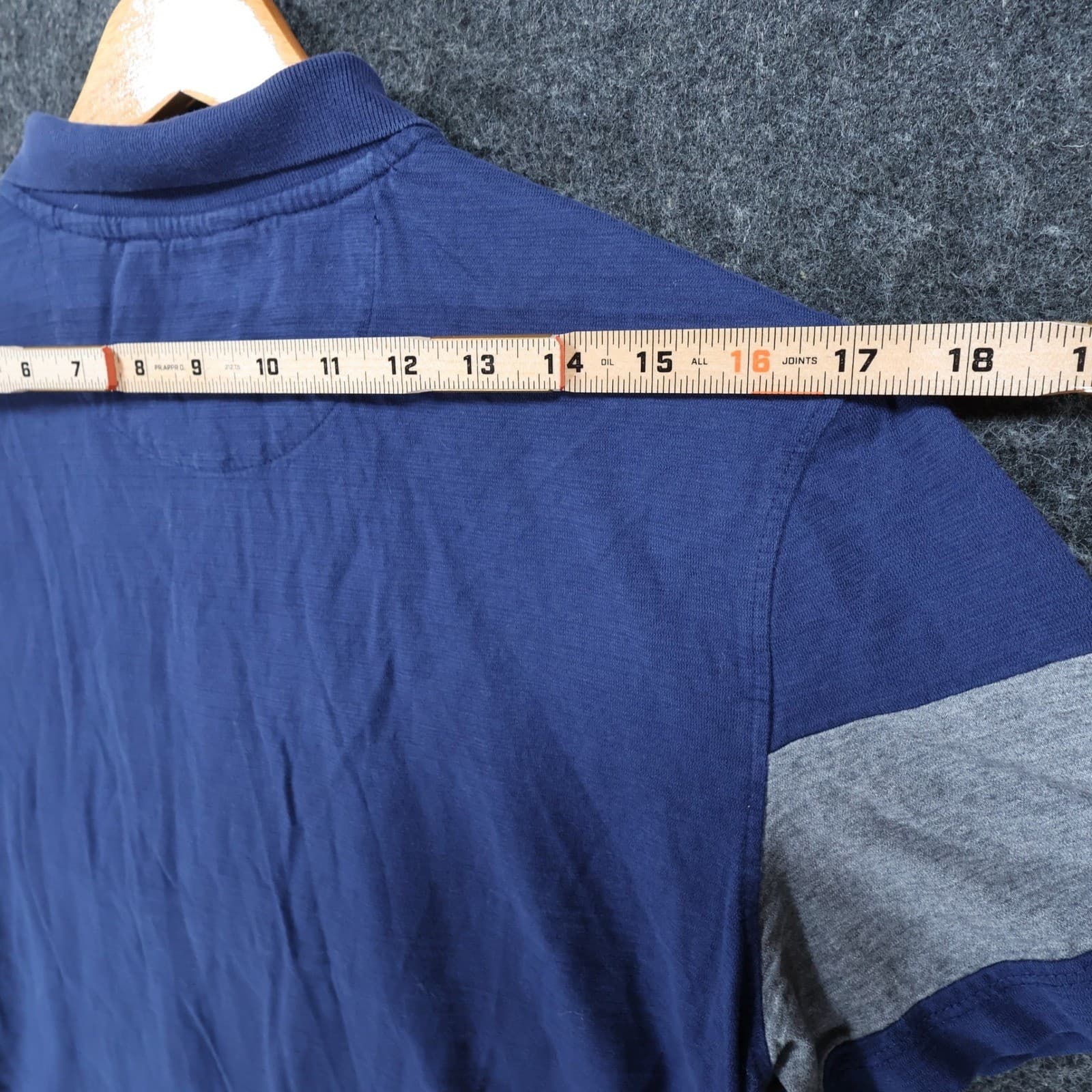 Calvin Klein Polo Mens Small Blue Excellent Colorblock Short Sleeve Cotton Shirt - Thumbnail 6