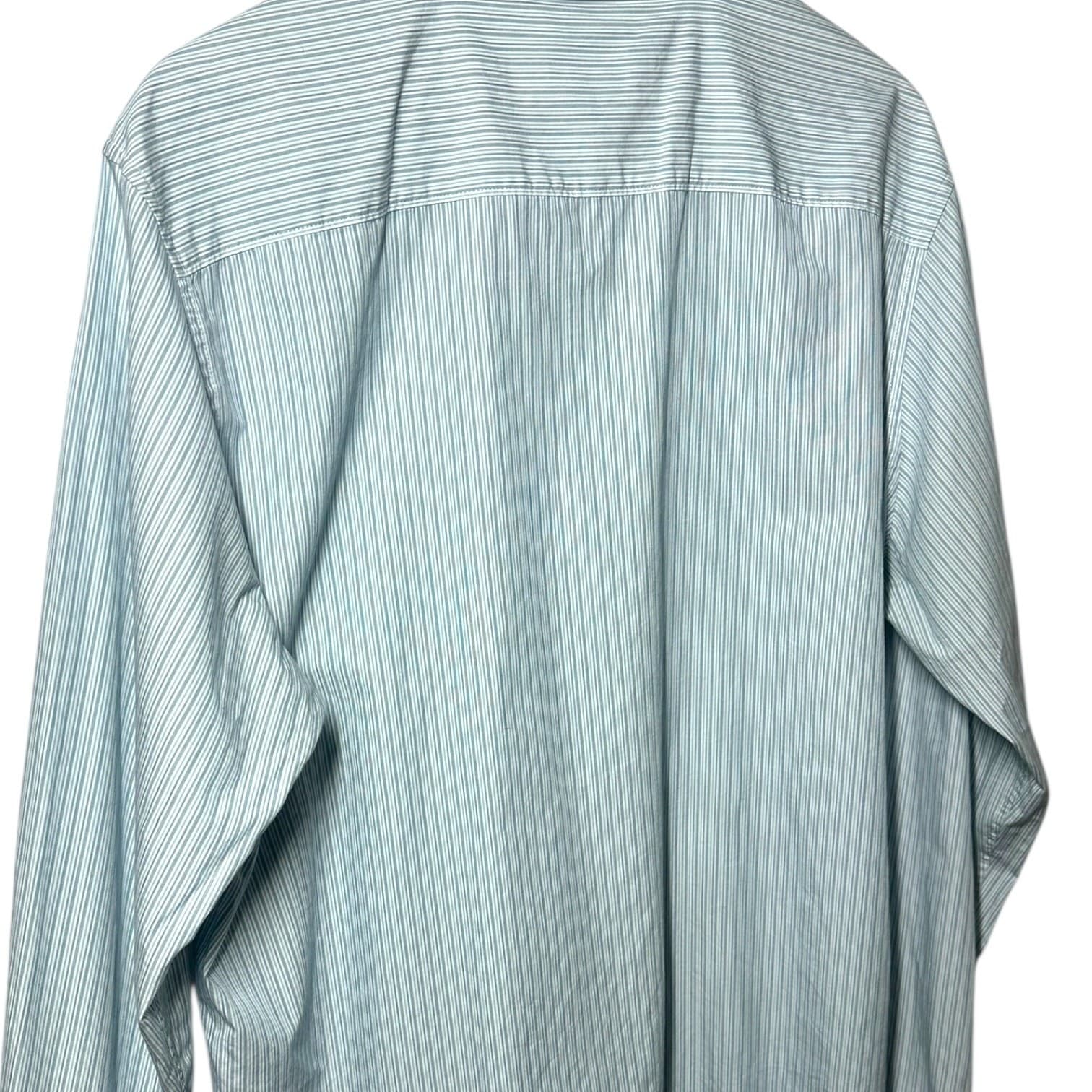 Calvin Klein Mens Striped Dress Shirt XL Tall Cotton Classic Fit Size XL - Thumbnail 5