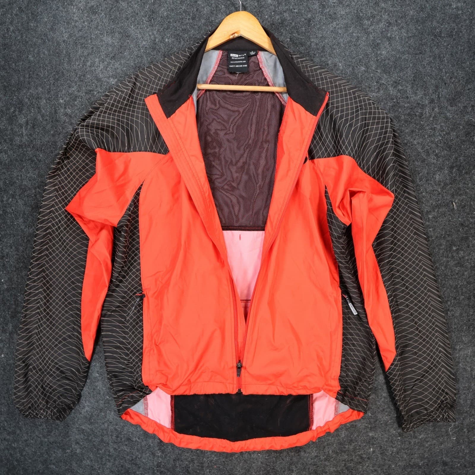 IllumiNite Cycling Jacket Mens Large Red Excellent Reflective - Thumbnail 9