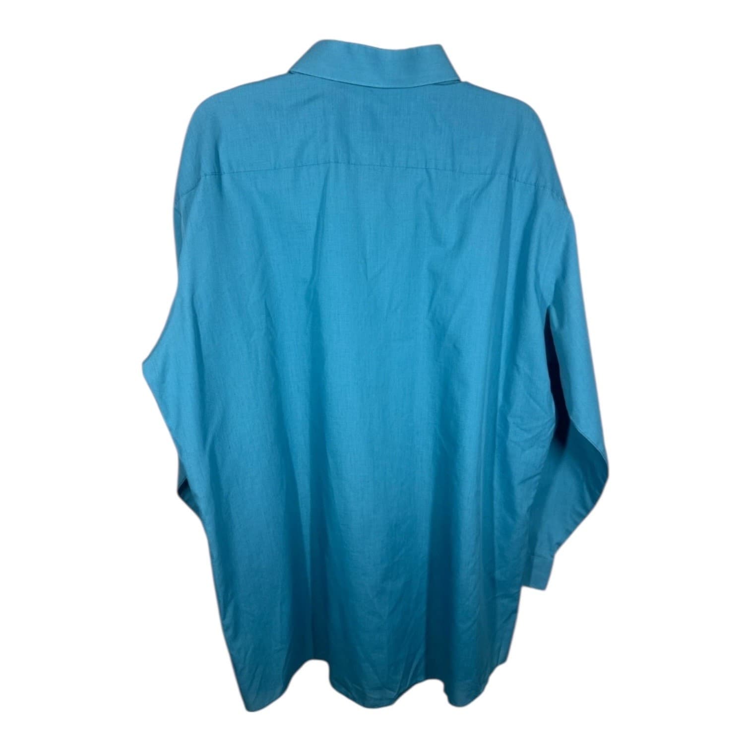 J. Ferrar Mens Blue Button Down Size XXL - Thumbnail 2