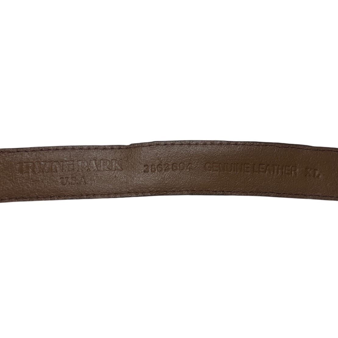 Vintage IRVINE PARK Genuine Leather XL Patchwork Lizard Belt Silver Buckle Men's - Thumbnail 6