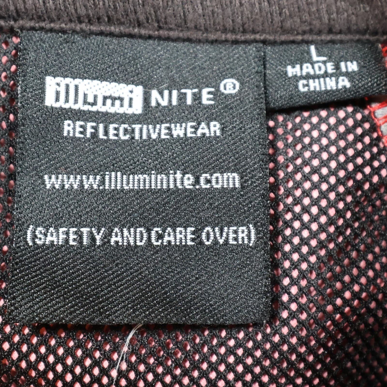 IllumiNite Cycling Jacket Mens Large Red Excellent Reflective - Thumbnail 8