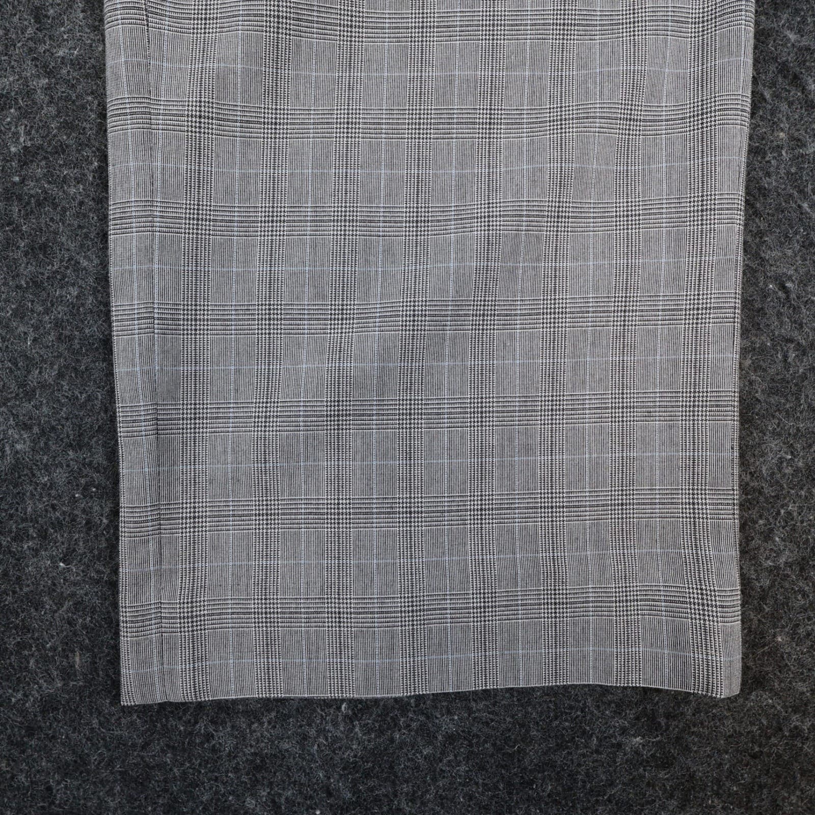Perry Ellis Dress Pants Mens 40x32 Gray Polyester Viscose Plaid Portfolio Slacks - Thumbnail 12