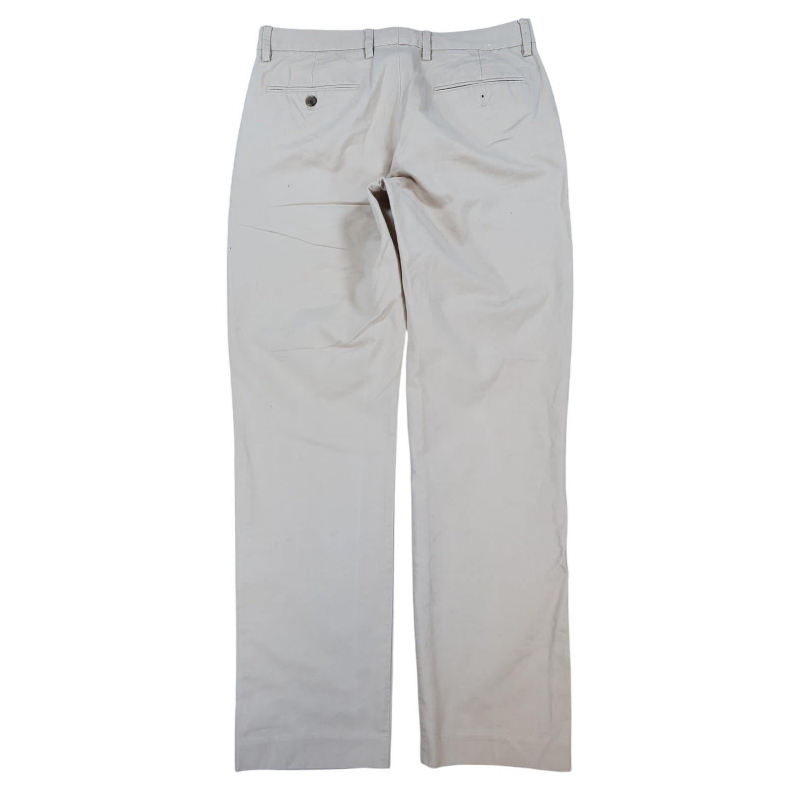 J.Crew Slim Bedford Pants Mens 30x32 Beige Cotton Chino Trousers 92443 - Thumbnail 2