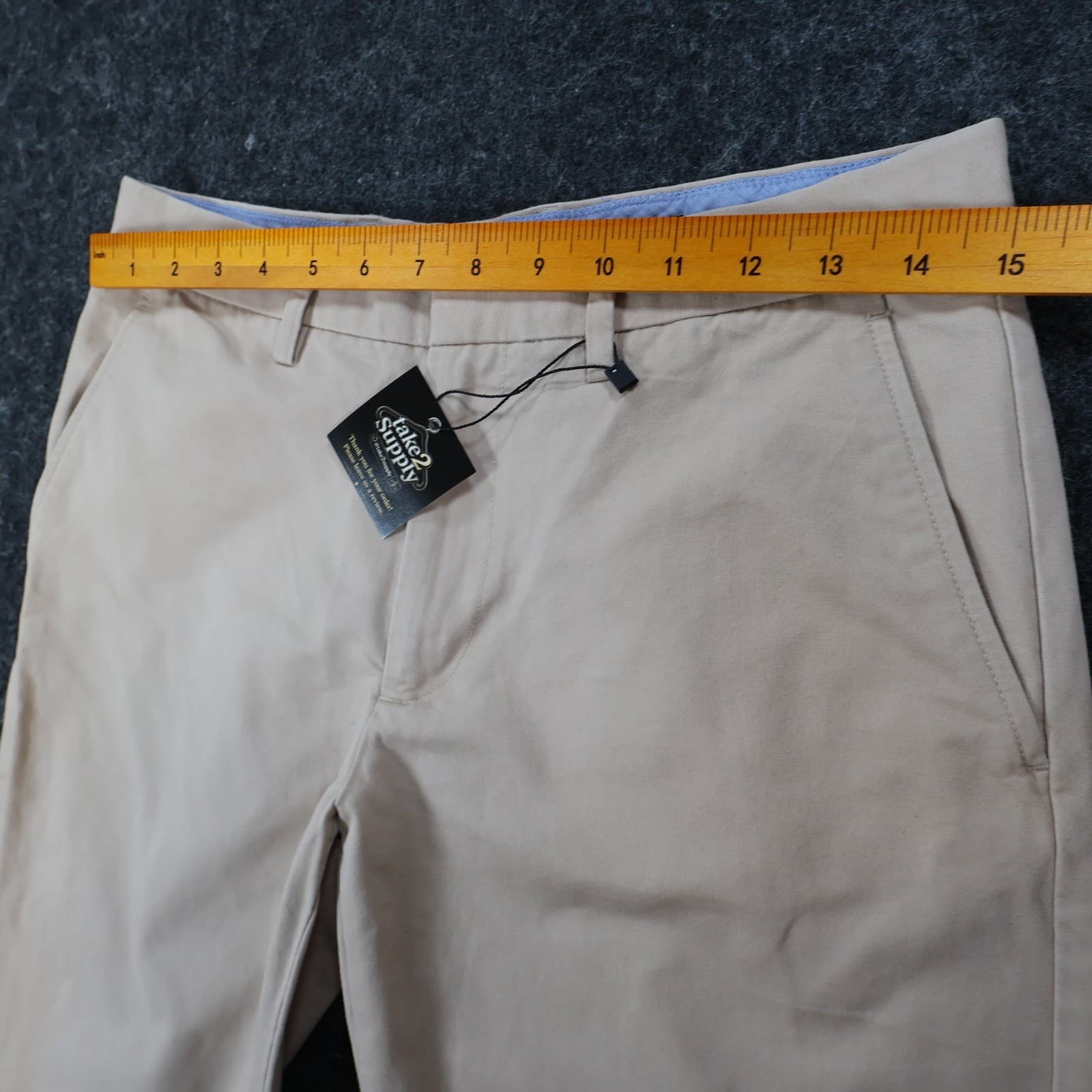 J.Crew Slim Bedford Pants Mens 30x32 Beige Cotton Chino Trousers 92443 - Thumbnail 5
