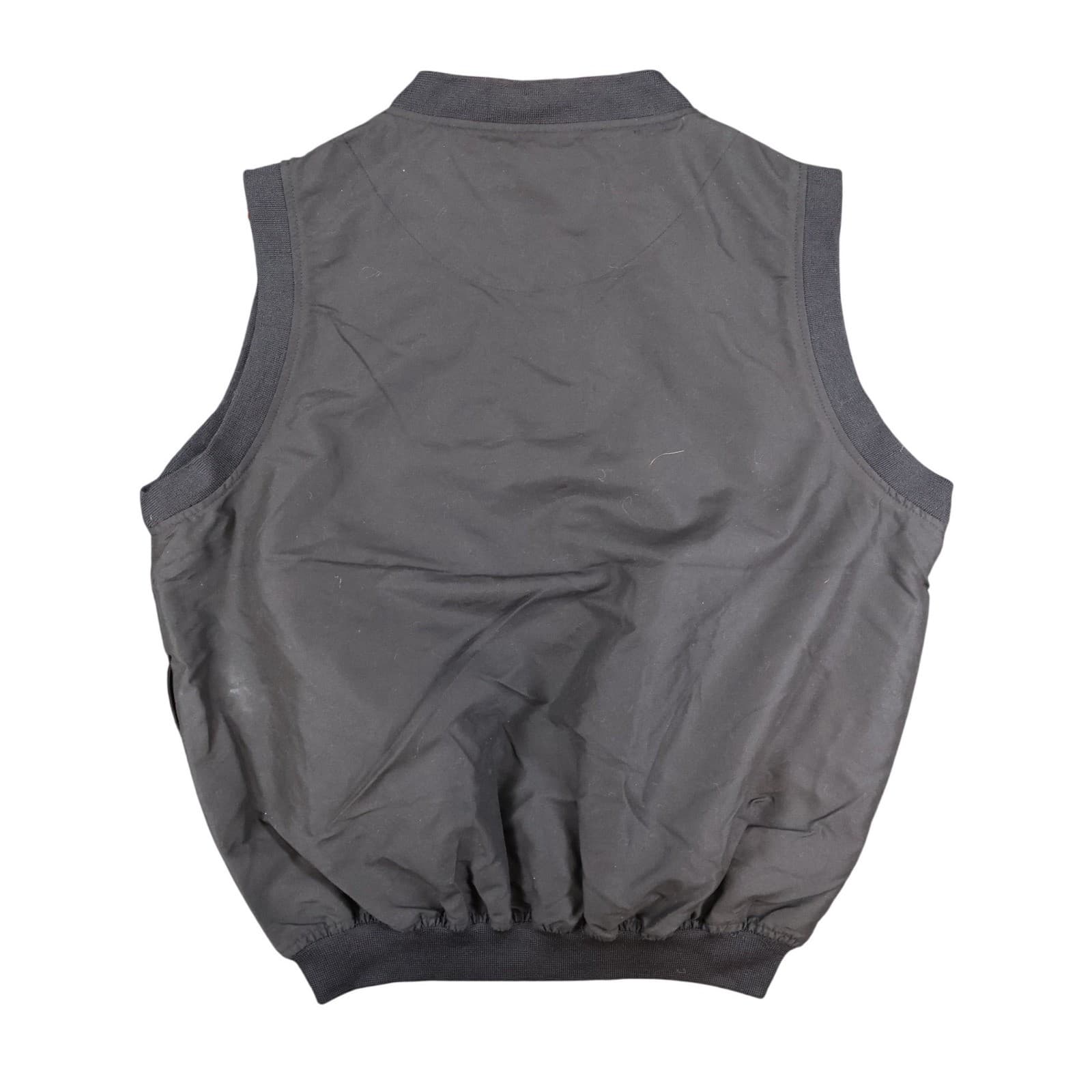 Baru Sports Vest Mens Small Black Synthetic V-Neck Golf Windbreaker Layer - Thumbnail 2