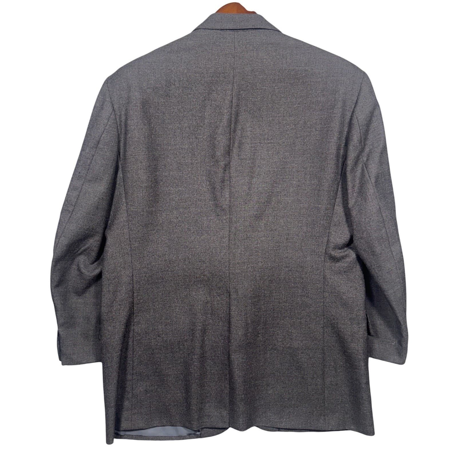 Vintage Brooks Brothers Makers Blazer Mens 44R Grey Wool 2-Button Sport Coat - Thumbnail 3